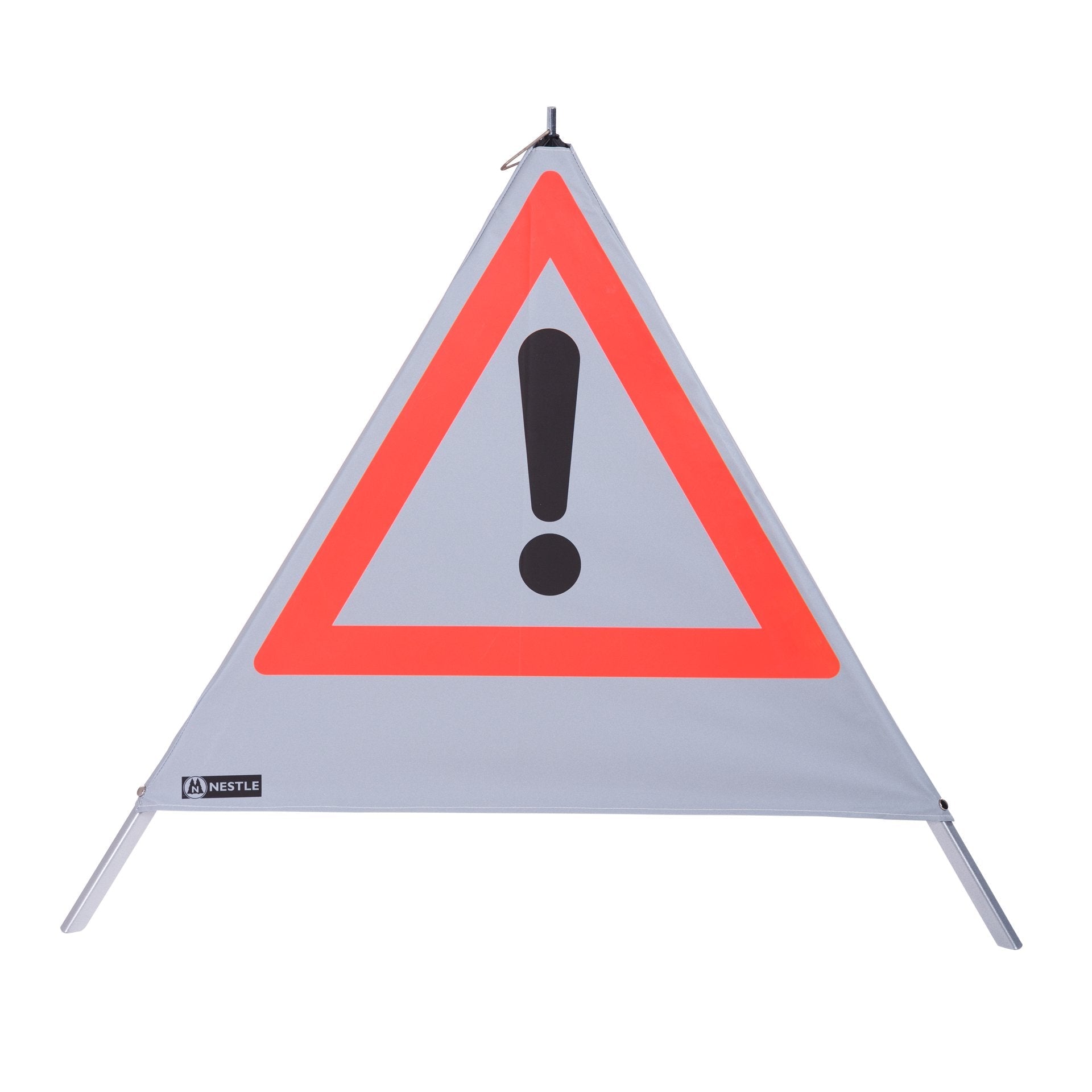 NESTLE Warnpyramide 90 cm, Achtung (VZ101), retroreflektierend, mit Feder NESTLE Warnpyramide 90 cm, Achtung (VZ101), retroreflektierend, mit Feder